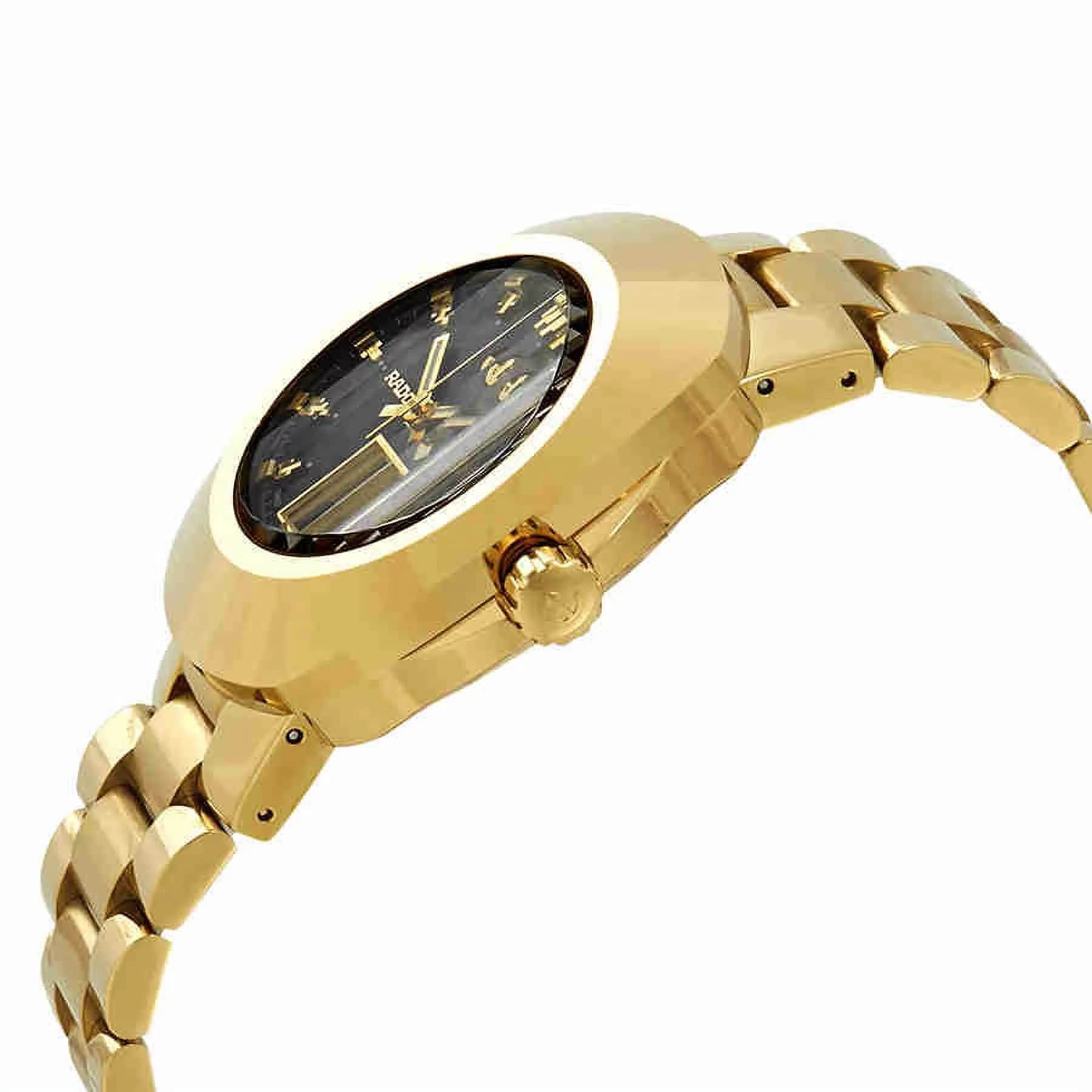 Rado Rado New Original Automatic R12999153,  швейцария мужские часы на браслете нержавеющая сталь с pvd-покрытием боковой вид