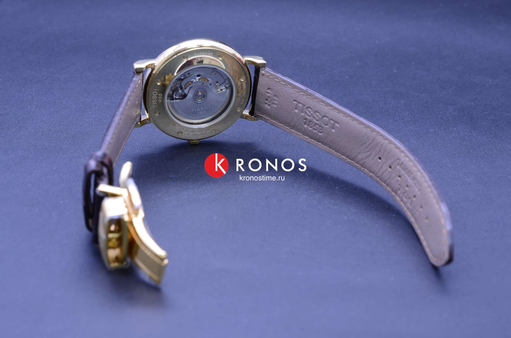 Tissot Tissot Carson Powermatic 80 18K Gold T907.407.16.031.00 швейцария наручные мужские часы заводная головка с логотипом Tissot