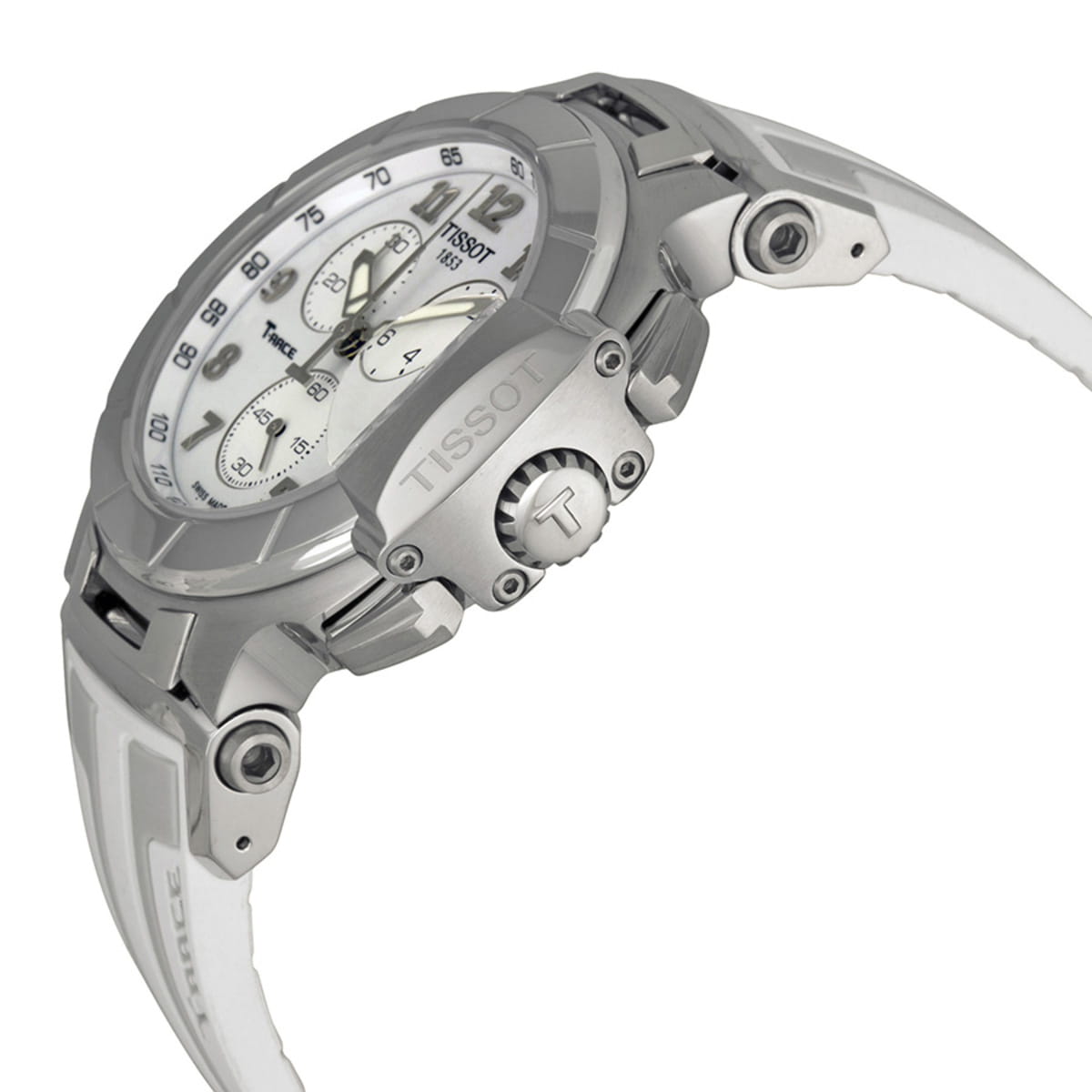 Tissot Tissot T-Sport T-Race Quartz Chronograph T048.417.17.012.00, t-sport швейцария мужские часы на браслете силикон боковой вид