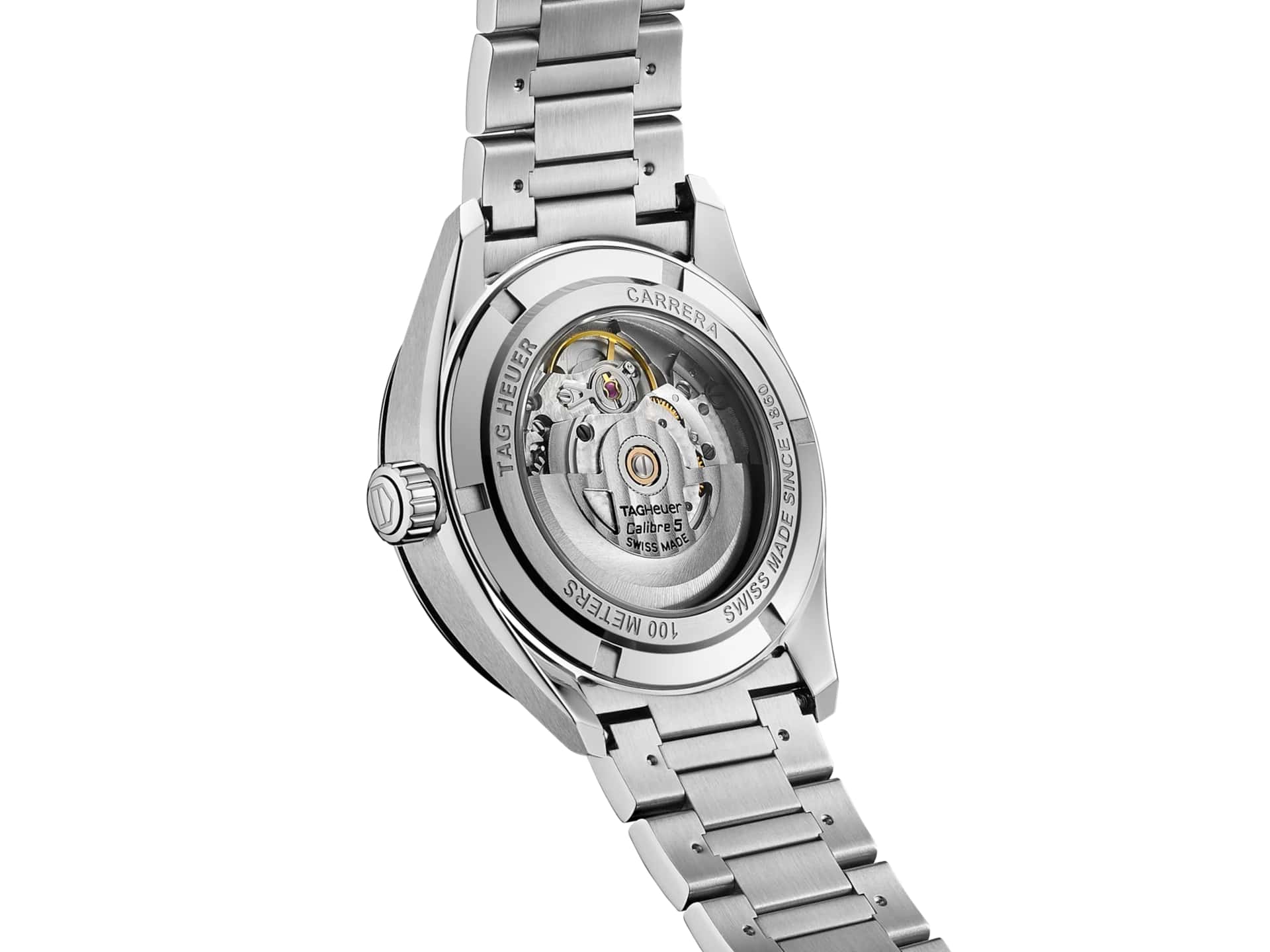 TAG Heuer TAG Heuer Carrera WBN2110.BA0639, carrera швейцария мужские часы на браслете нержавеющая сталь боковой вид