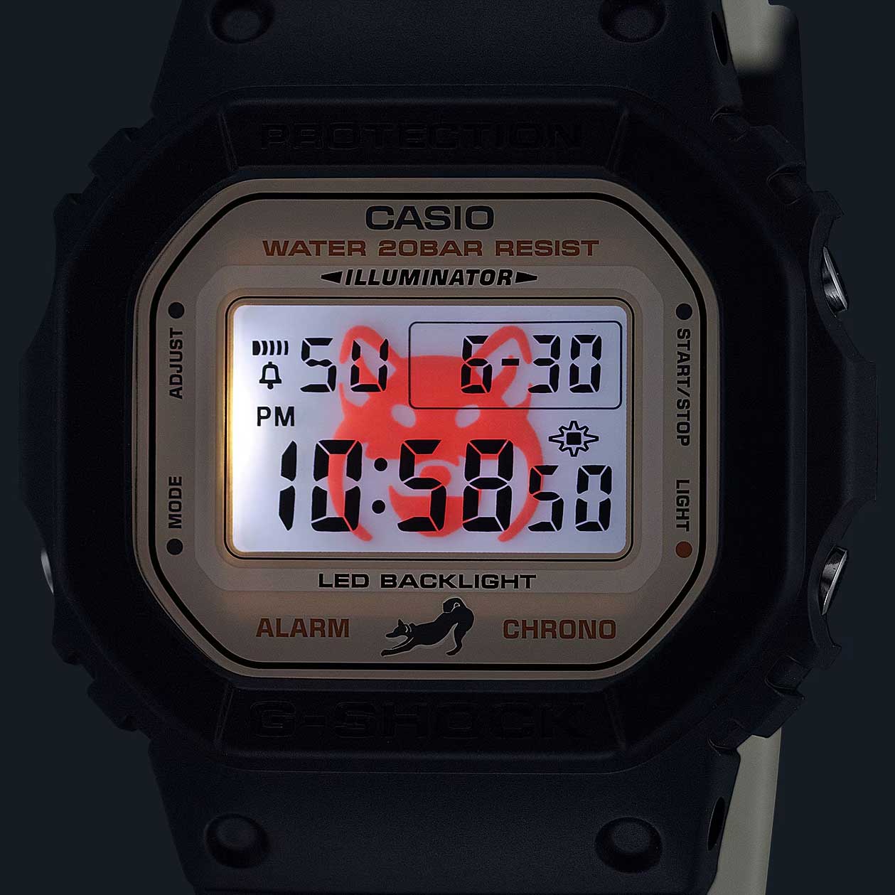 Casio Casio G-Shock DW-5600SHB-1 DW-5600, наручные мужские часы фото под углом