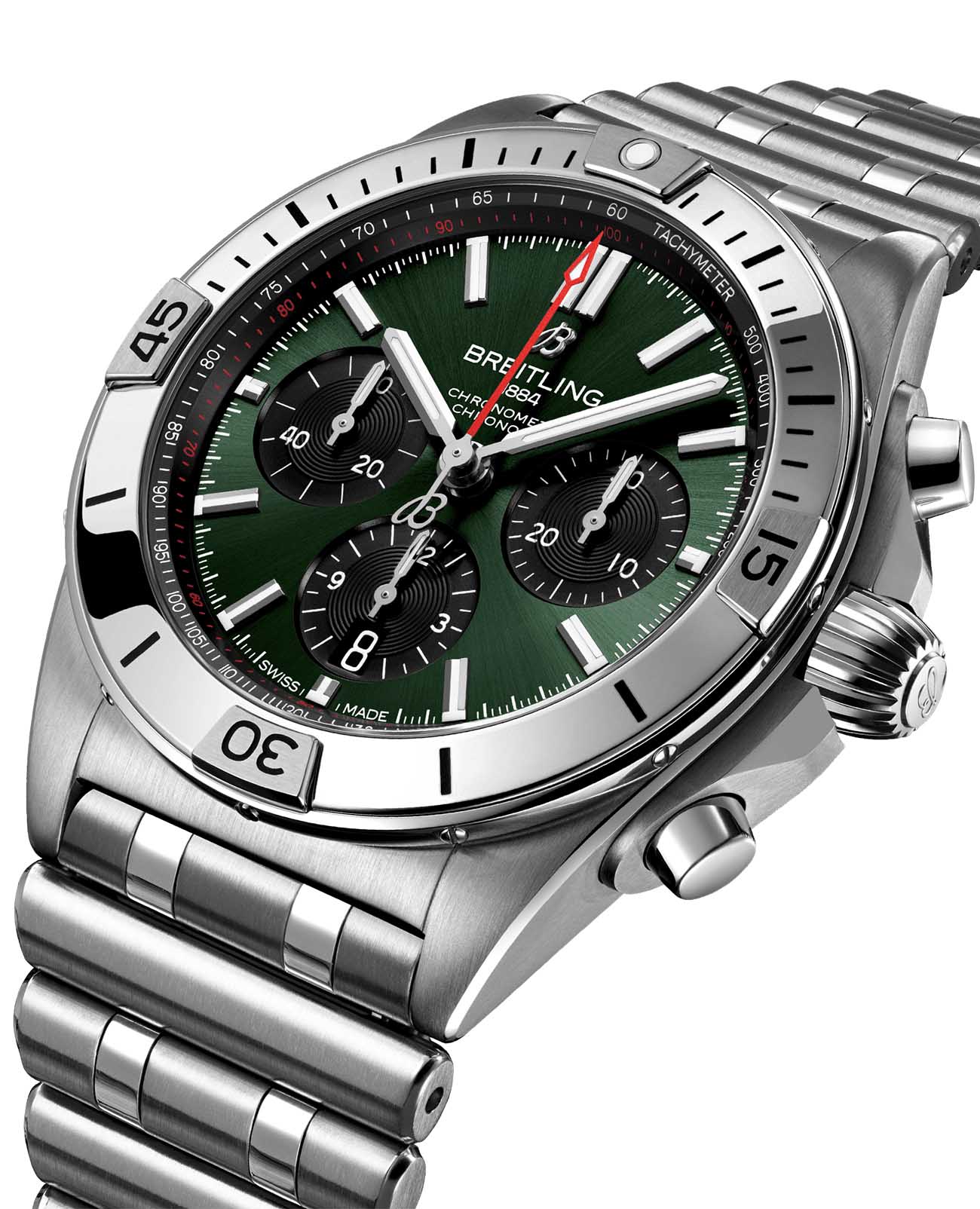 Breitling Breitling Chronomat B01 42 AB0134101L2A1 , наручные мужские часы фото под углом