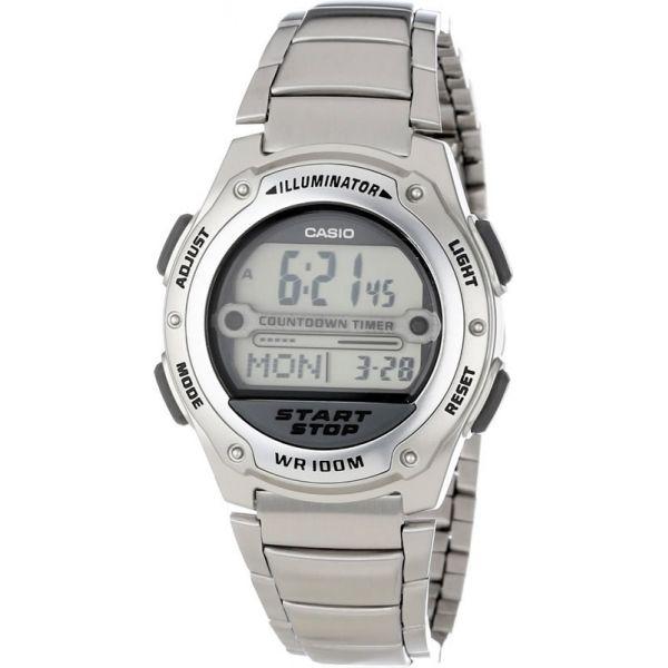 Casio Casio Illuminator W-756D-7A  W-756D-7A кварцевые мужские часы серый циферблат, браслет  — вид спереди