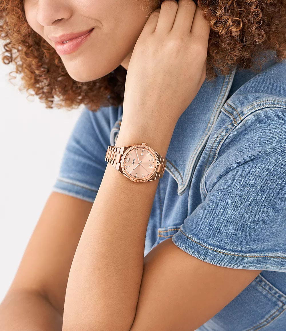 Оригинальные часы Fossil Fossil Scarlette ES5258 кварцевые калибр механизма  общий вид
