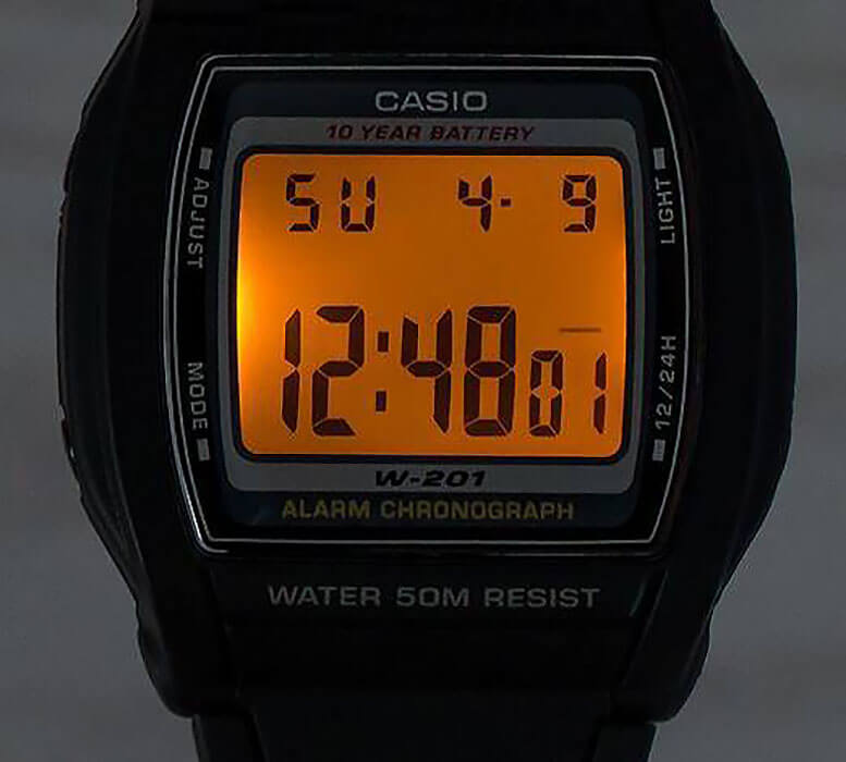 Оригинальные часы Casio Casio Collection W-201-1AVEG кварцевые калибр механизма  общий вид