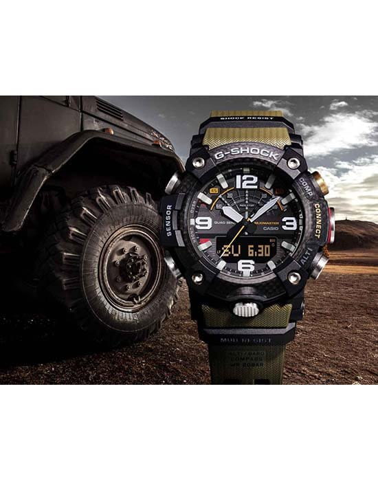 Casio Casio G-Shock GG-B100-1A3 (GG-B100-1A3ER) Mudmaster - задняя крышка карбон корпуса, япония часы