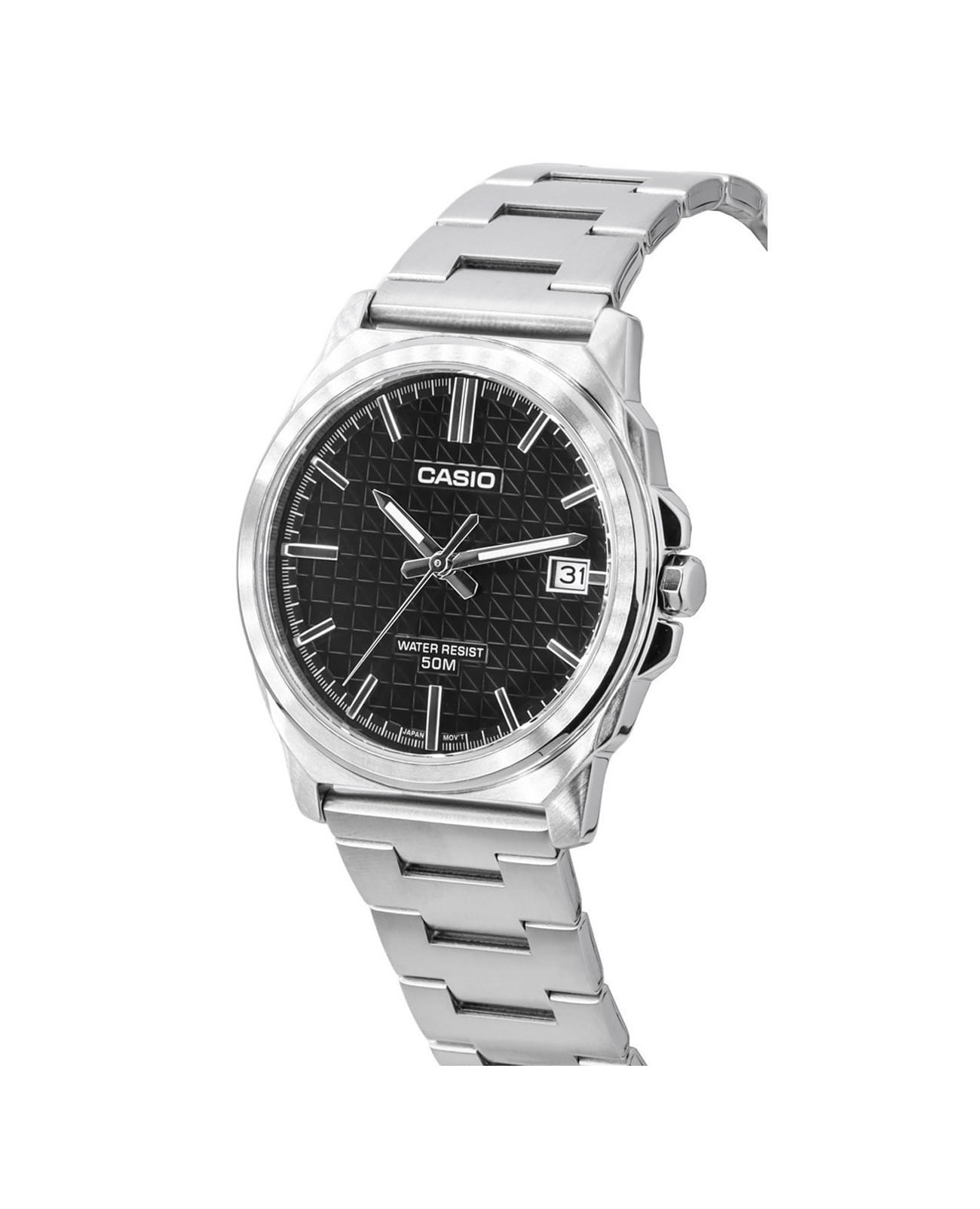 Casio Casio Collection MTP-E720D-1A, mtp япония мужские часы на браслете нержавеющая сталь боковой вид