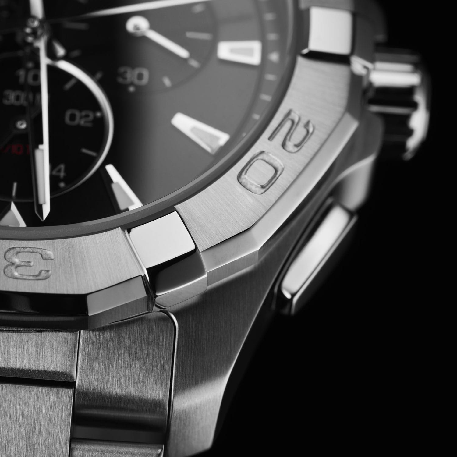 TAG Heuer TAG Heuer Aquaracer CAY1110.BA0927, aquaracer швейцария мужские часы на браслете нержавеющая сталь боковой вид