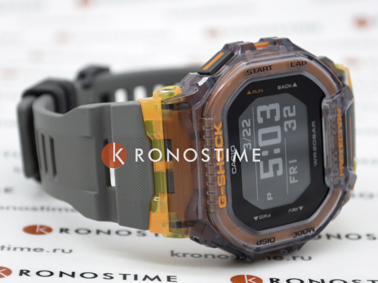 Casio Casio G-Shock GBD-200SM-1A5DR (GBD-200SM-1A5) электронные мужские часы часы крупный план цветной циферблата