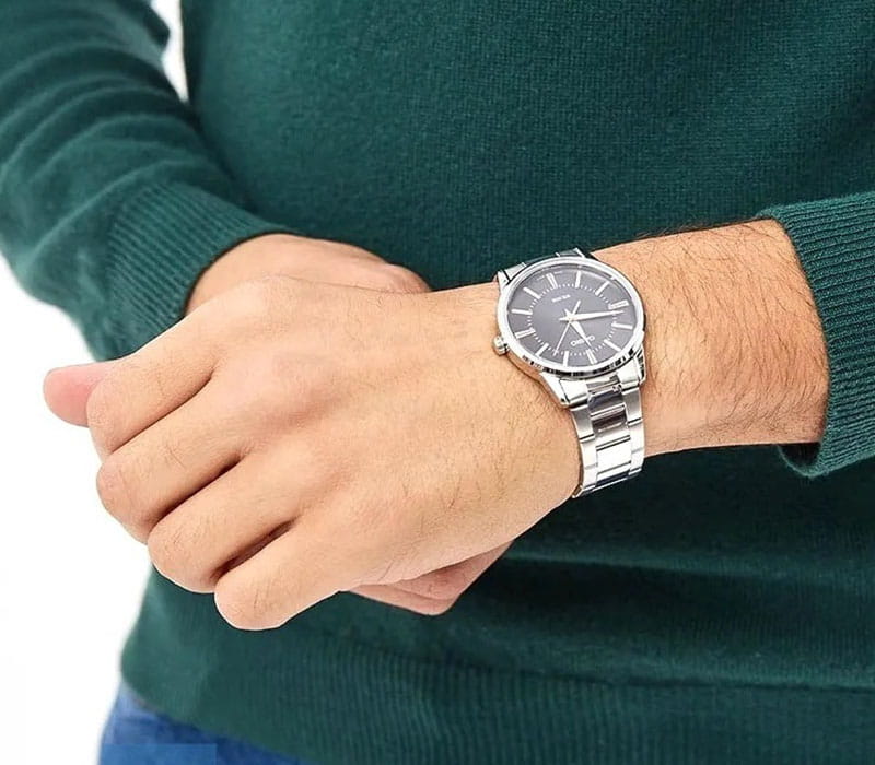 Casio MTP-1303PD-1A3VEF мужские часы застежка крупным планом