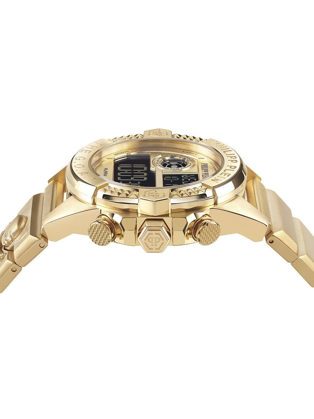 Philipp Plein Philipp Plein The G.O.A.T. PWFAA0321,  германия мужские часы на браслете нержавеющая сталь боковой вид