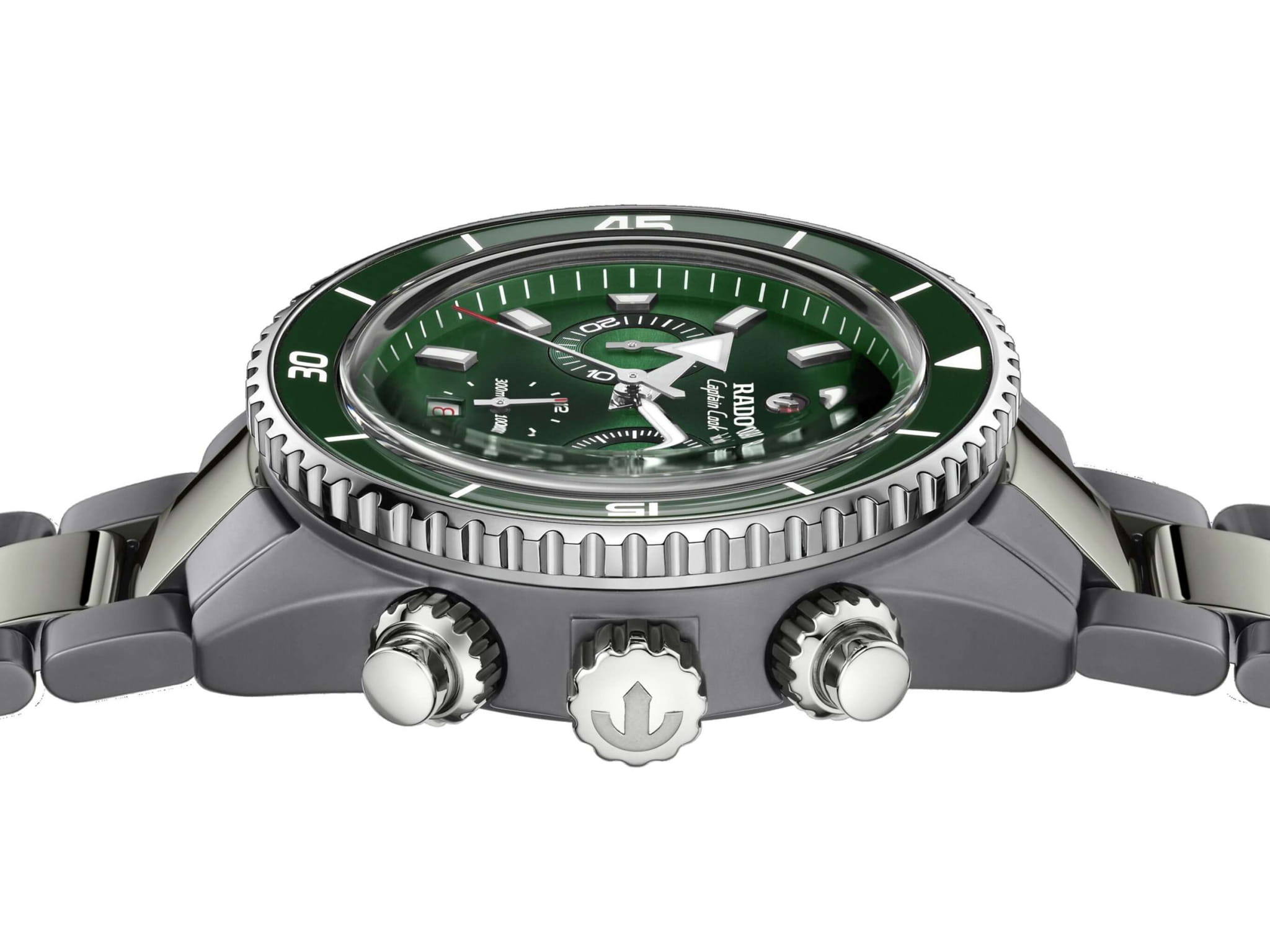 Rado Rado Captain Cook High-Tech Ceramic Automatic Chronograph R32189313 , наручные мужские часы фото под углом