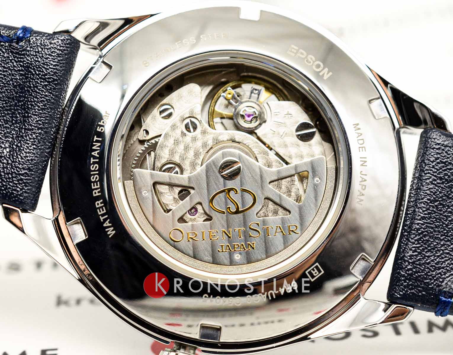 Orient Orient Star RE-AT0203L (RK-AT0203L) мужские часы голубой циферблат на запястье