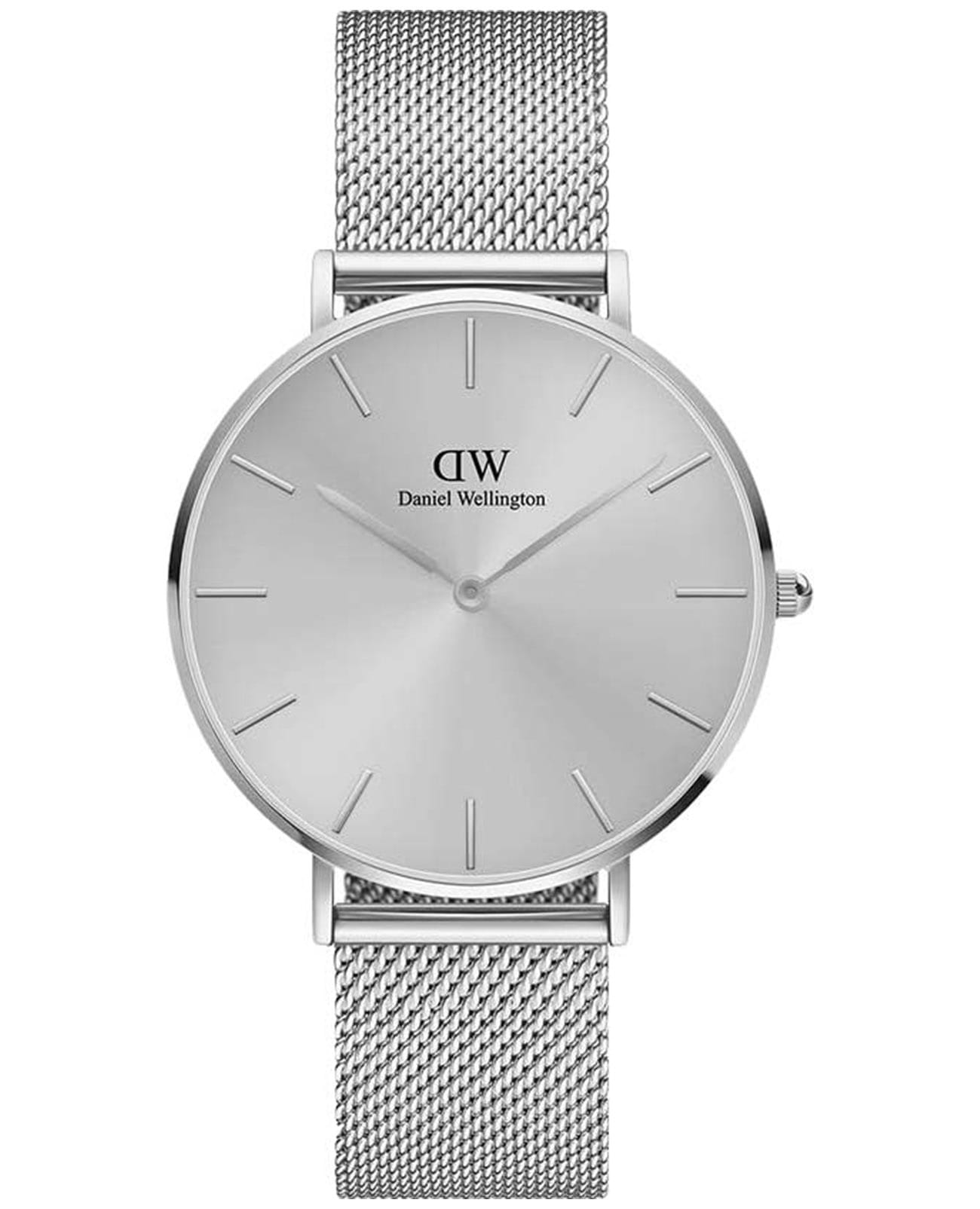 Daniel Wellington Daniel Wellington Petite Unitone DW00100469  DW00100469 кварцевые мужские часы серебристый циферблат, браслет нержавеющая сталь — вид спереди