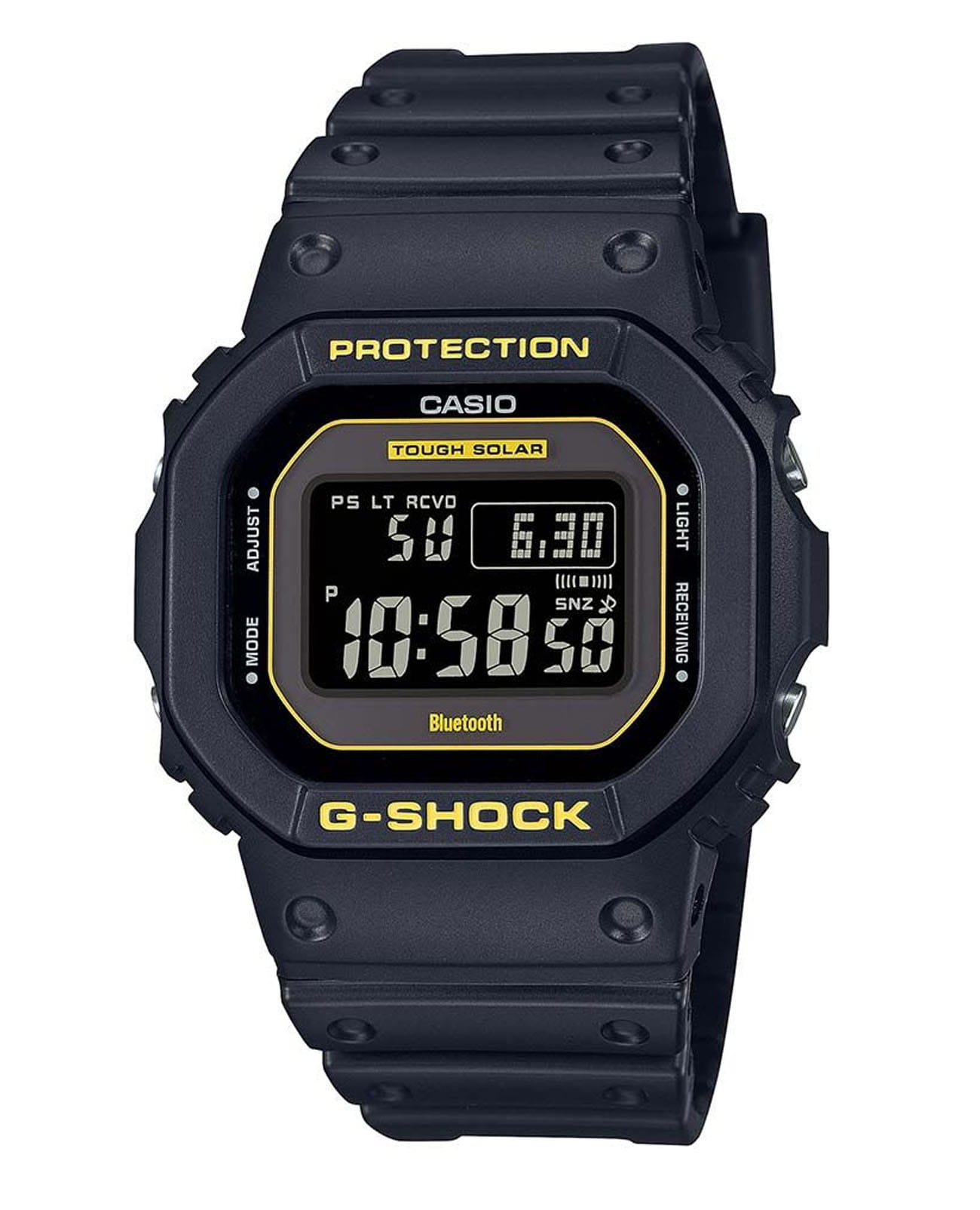 Casio Casio G-Shock GW-B5600CY-1DR (GW-B5600CY-1)  GW-B5600CY-1 электронные мужские часы черный циферблат, браслет пластик — вид спереди