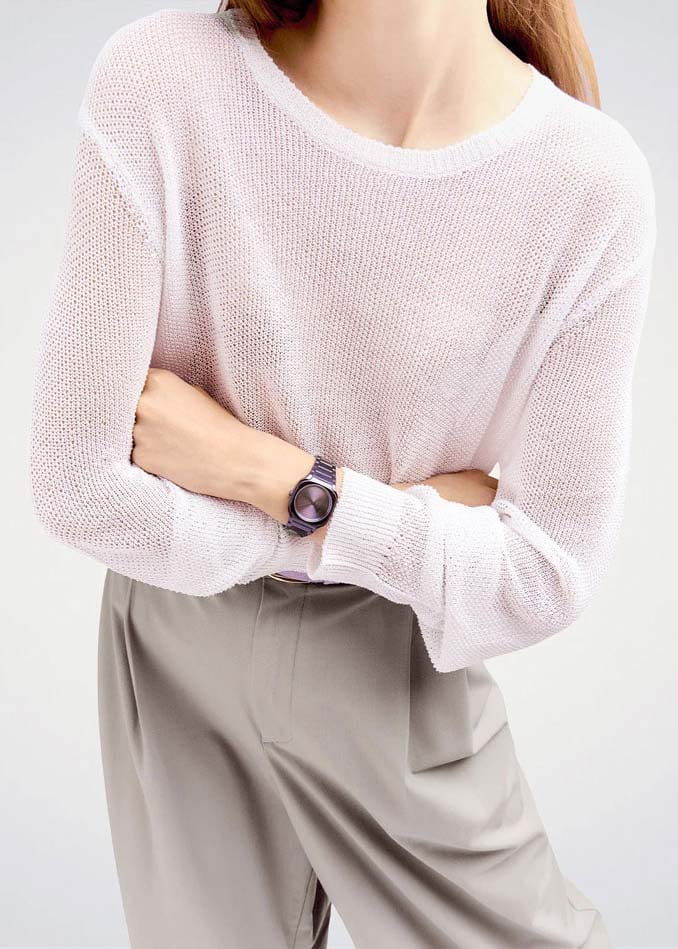 D1 Milano D1 Milano Square Disco Purple SQBL02 , наручные женские часы фото под углом