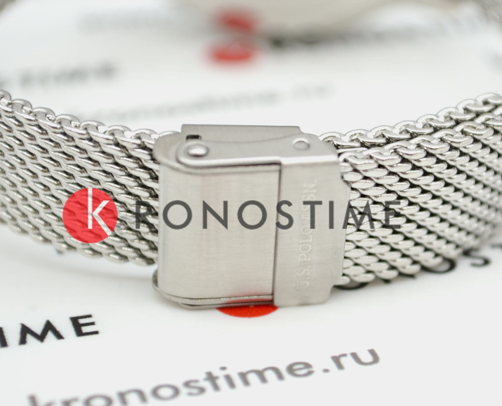 U.S. Polo Assn. USPA2022-02 женские часы застежка крупным планом