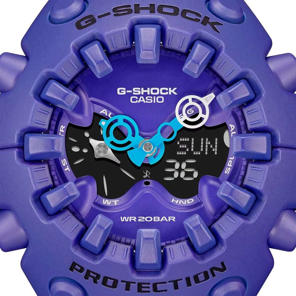 Casio Casio G-Shock GA-V01-2A мужские часы фиолетовый циферблат на запястье