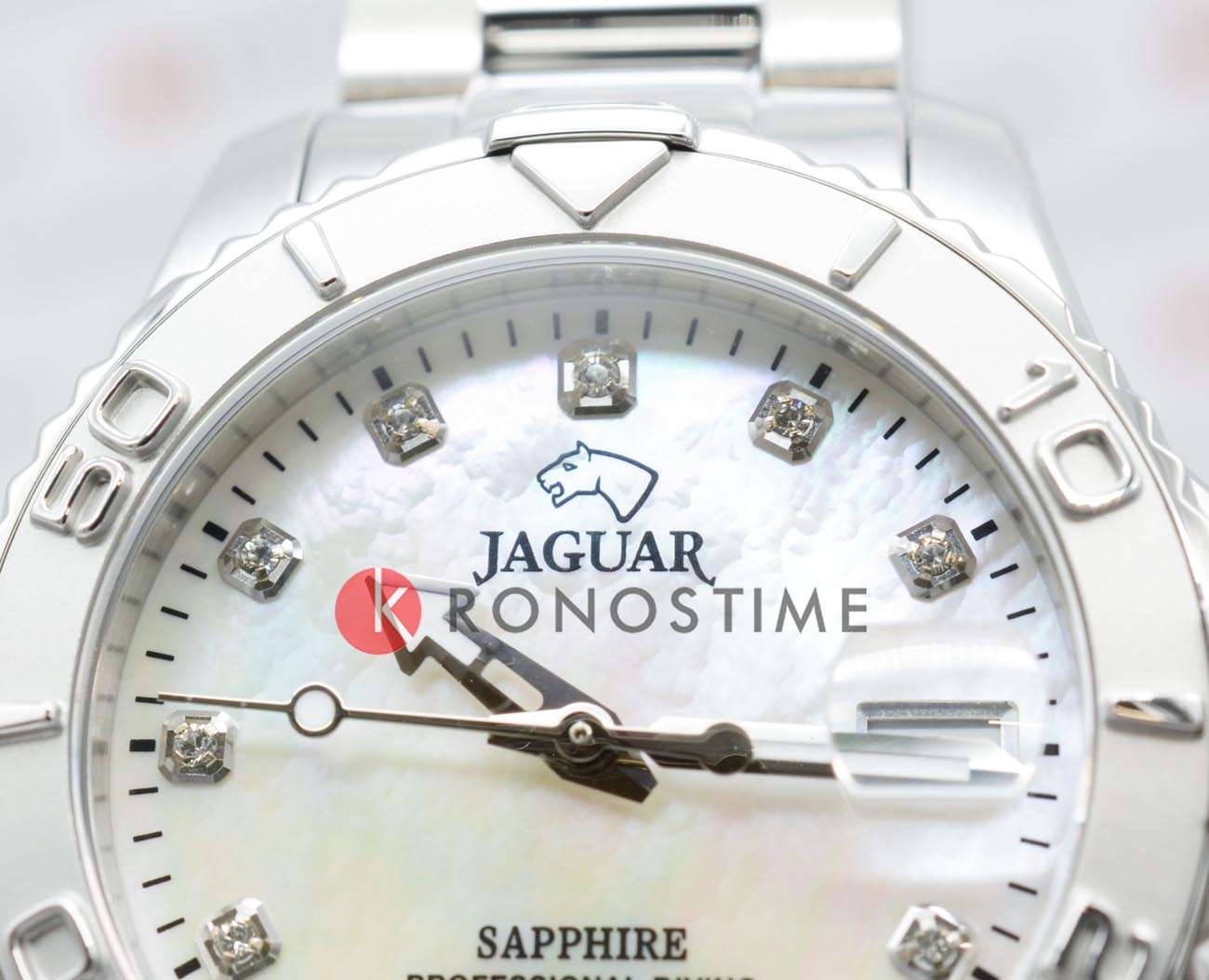 Jaguar Jaguar Couple Diver J870/1,  швейцария женские часы на браслете нержавеющая сталь боковой вид