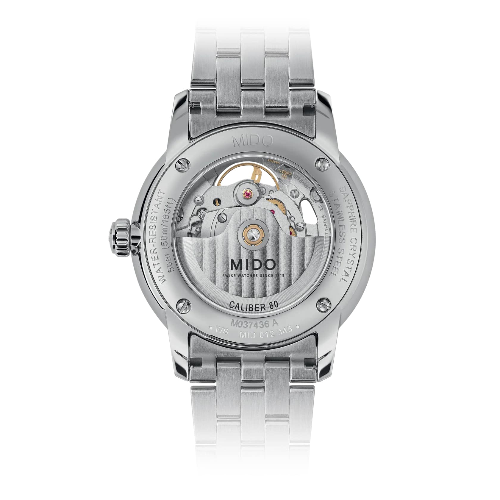 Mido Mido Baroncelli Signature M037.436.11.061.00, baroncelli швейцария мужские часы на браслете нержавеющая сталь боковой вид