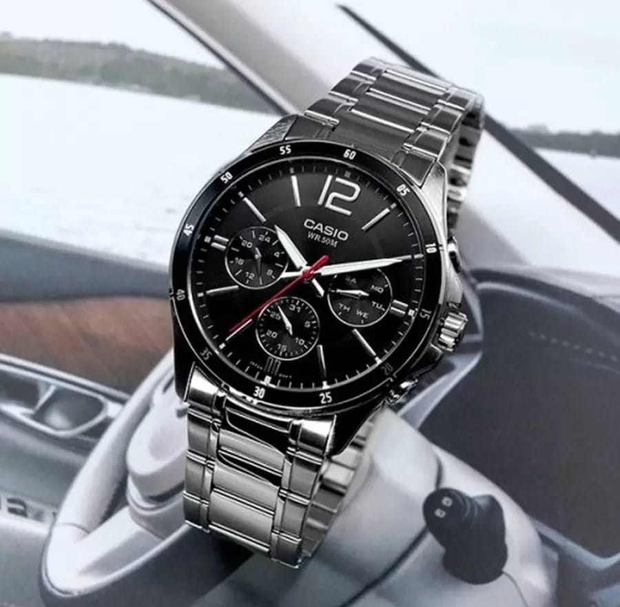 Casio Casio Collection MTP-1374D-1AVDF (MTP-1374D-1A)  - задняя крышка металл сталь корпуса, япония часы