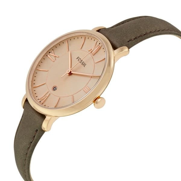 Fossil Fossil Carlie  ES3707,  сша женские часы на браслете кожаный боковой вид