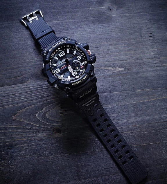 Casio Casio G-Shock GG-1000-1ADR (GG-1000-1A) электронные мужские часы часы крупный план черный циферблата