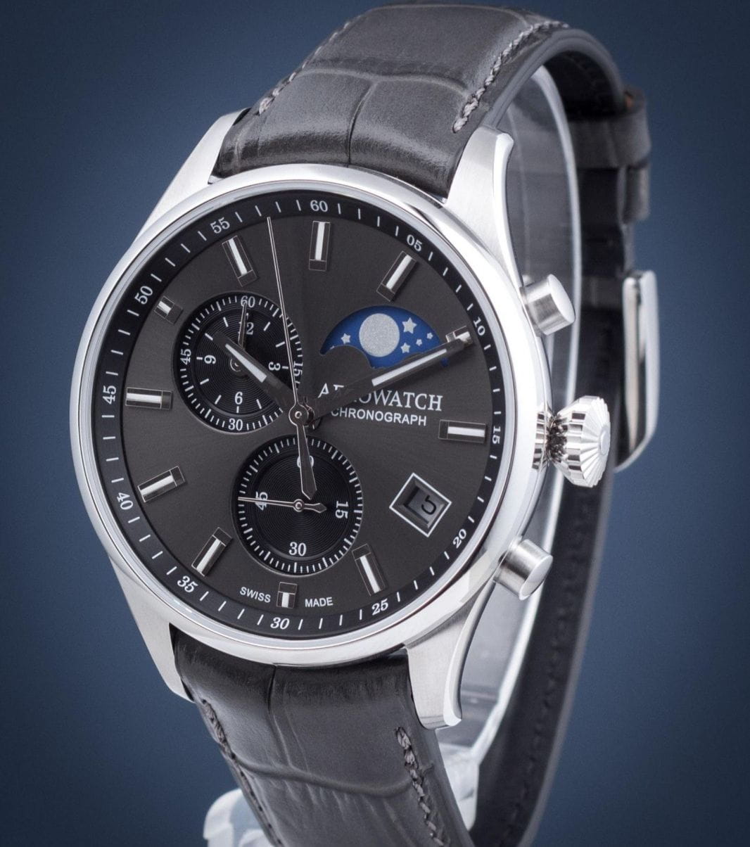 Aerowatch Aerowatch Les Grandes Classiques 78990 AA01 , наручные мужские часы фото под углом