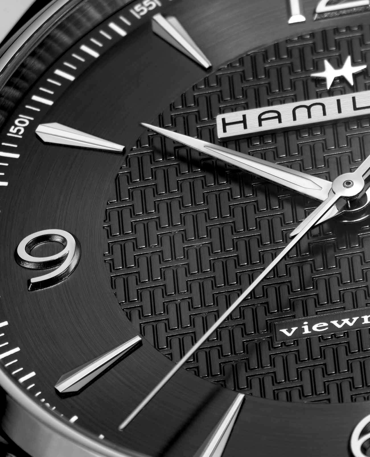 Hamilton Hamilton Jazzmaster Viewmatic Auto H32755851 механические мужские часы часы крупный план серый циферблата