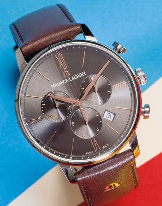 Maurice Lacroix EL1098-SS001-311-1 мужские часы застежка крупным планом