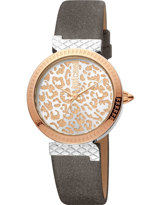 Just Cavalli Just Cavalli Animalier JC1L092L0045  JC1L092L0045 кварцевые женские часы  циферблат, браслет кожаный — вид спереди