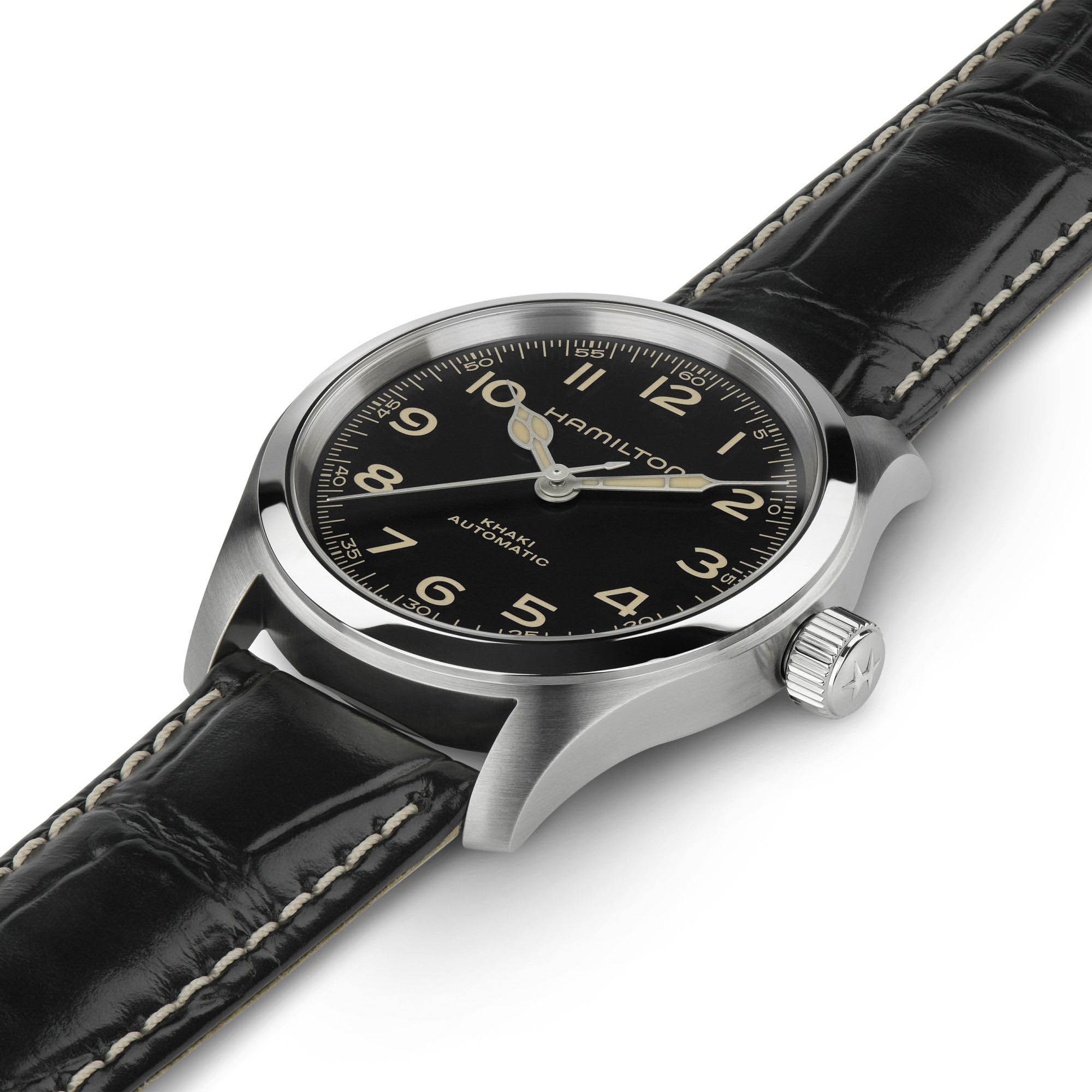 Hamilton H70405730 мужские часы застежка крупным планом