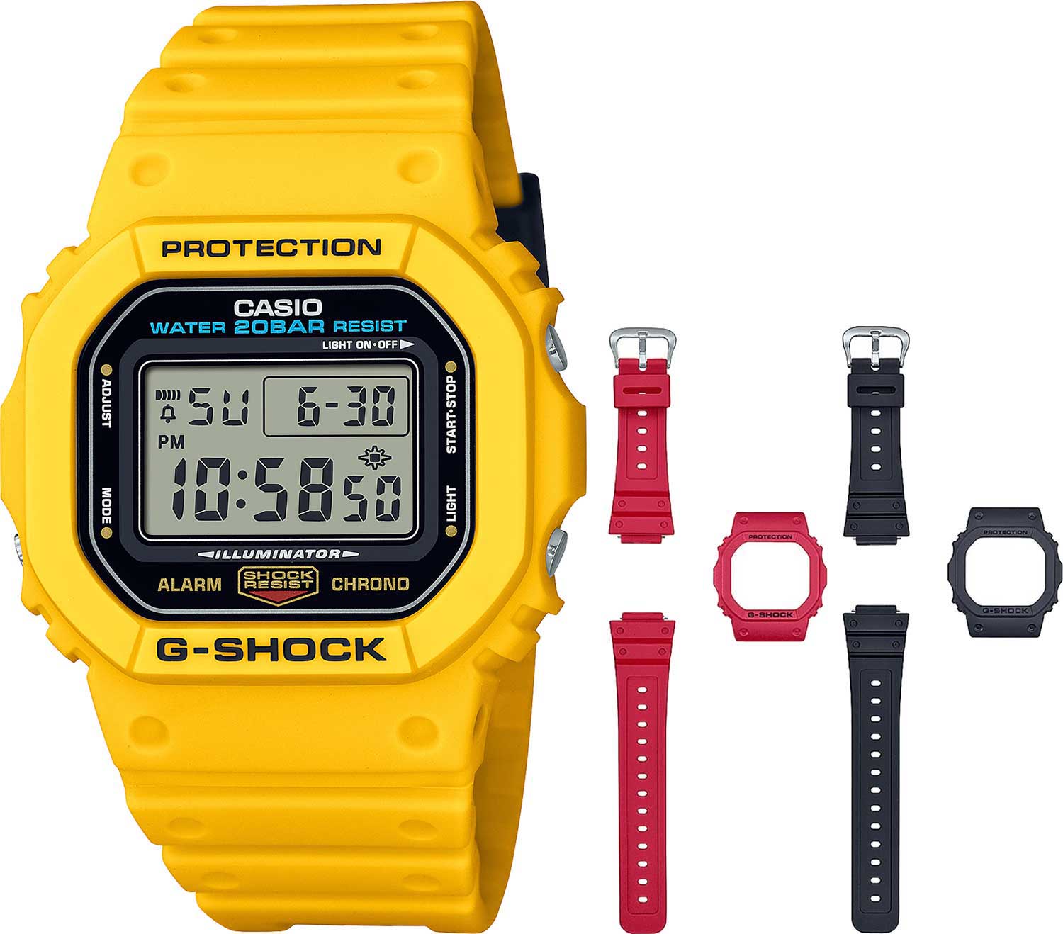Casio Casio G-Shock DWE-5600R-9  — детали корпуса и пластик