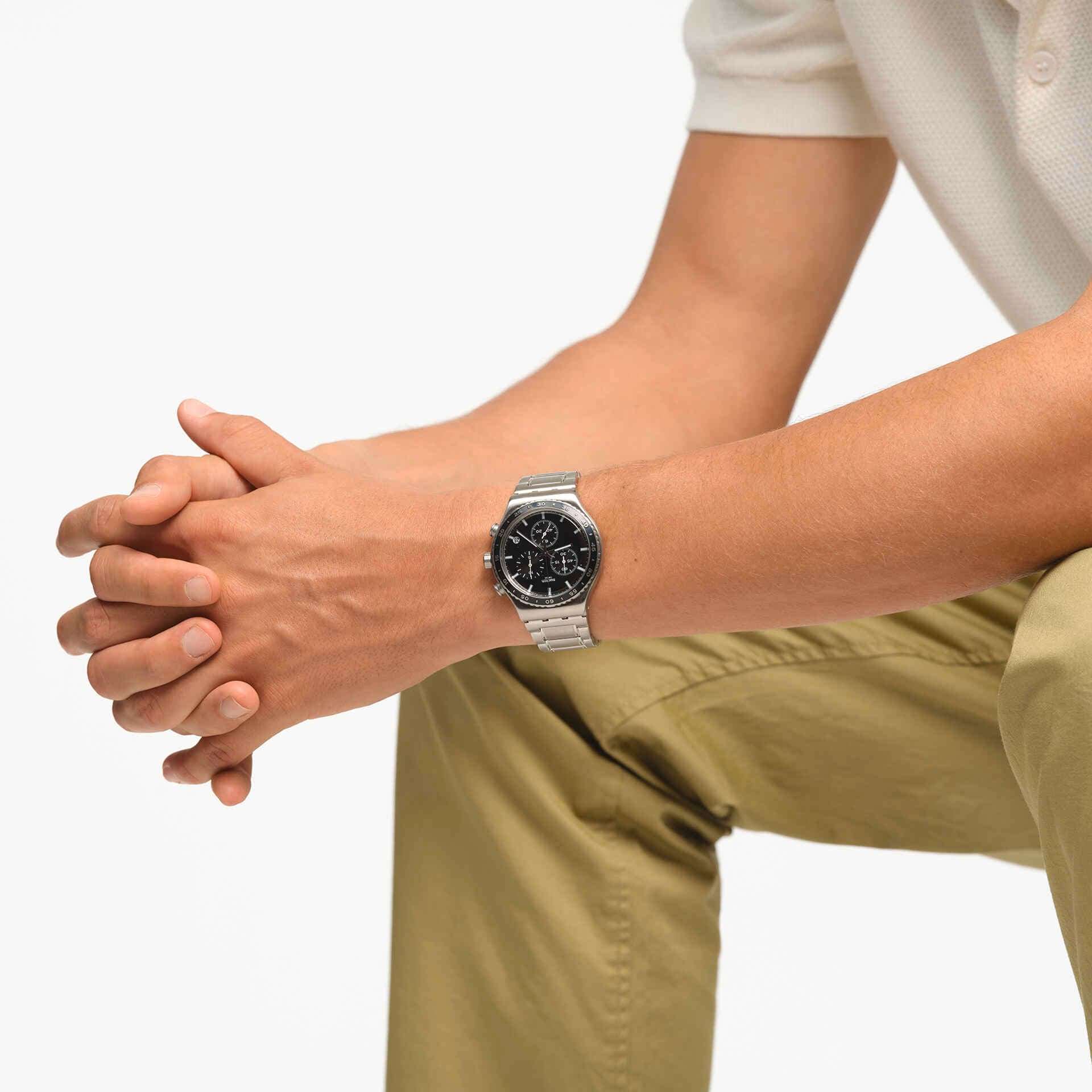 Swatch Swatch I New Chrono YVS495G  - задняя крышка сталь металл корпуса, швейцария часы
