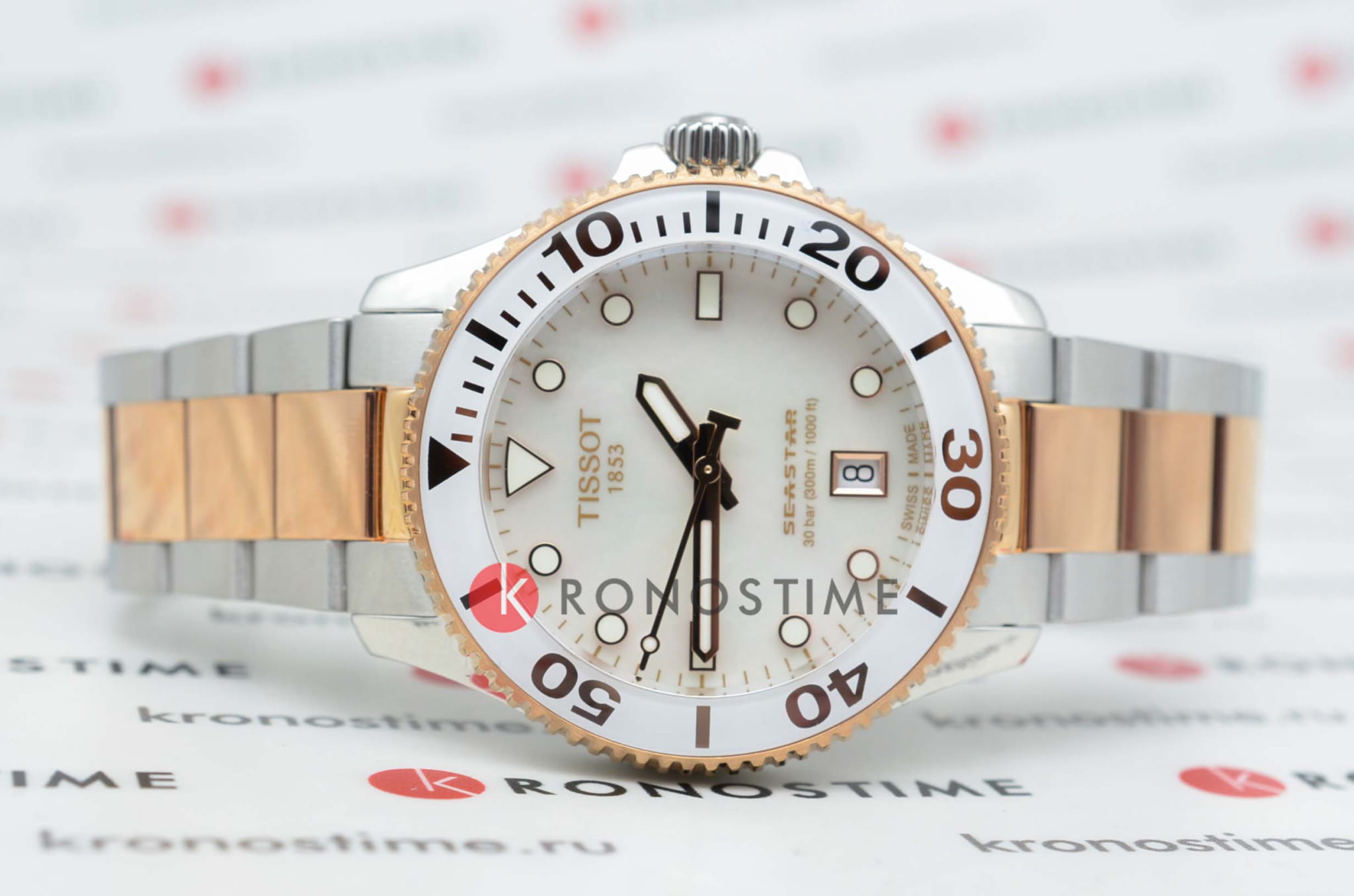 Tissot Tissot Seastar 1000 36mm T120.210.22.111.00 Seastar 1000, наручные женские часы фото под углом