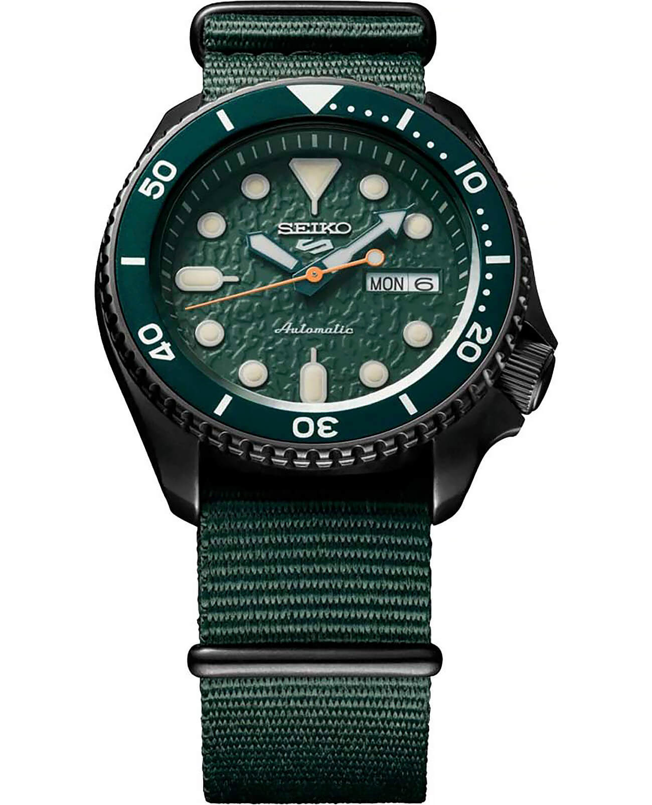 Seiko Seiko 5 Sports SRPD77K1S мужские часы зеленый циферблат на запястье