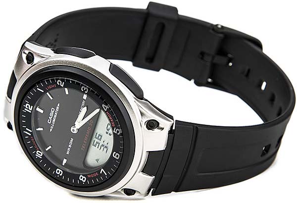 Casio Casio Illuminator  AW-80-1AVDF (AW-80-1A) мужские часы черный циферблат на запястье