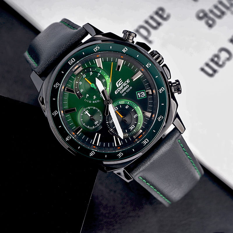 Casio Casio Edifice EFV-600CL-3AVUDF (EFV-600CL-3A) EFV — детали корпуса и кожаный