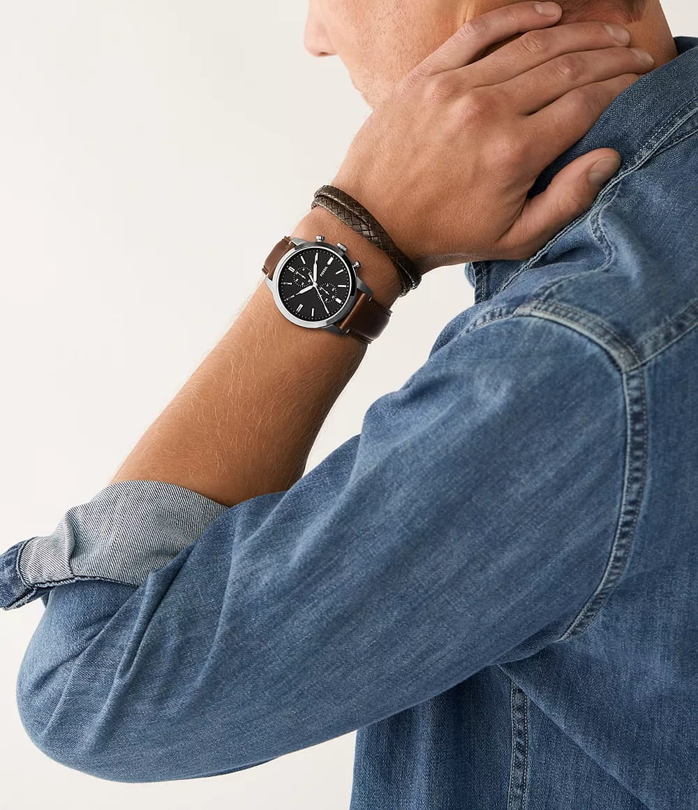 Оригинальные часы Fossil Fossil Townsman FS5967SET кварцевые калибр механизма  общий вид