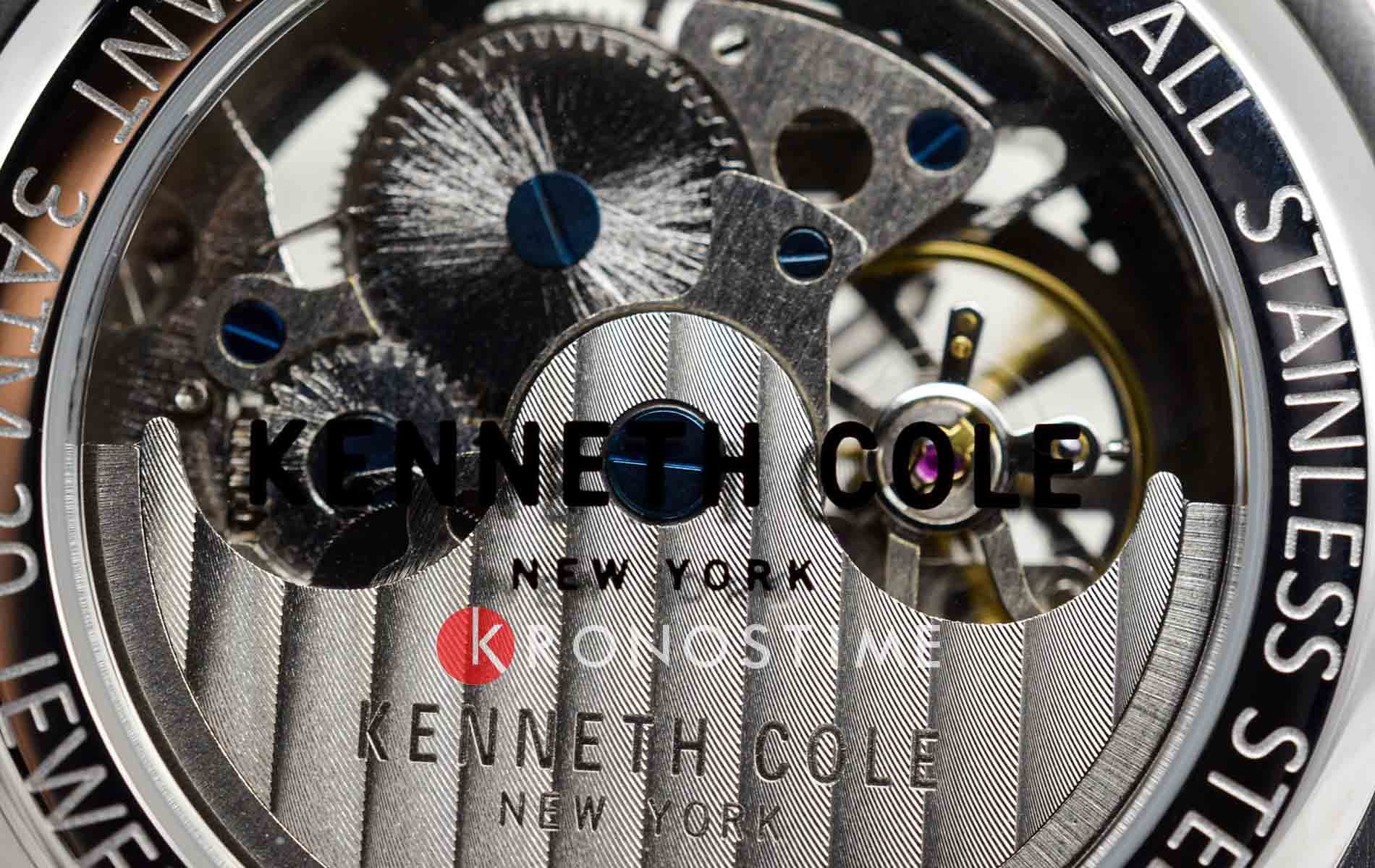 Kenneth Cole Kenneth Cole Automatic KCWGE0033502  - задняя крышка сталь металл корпуса, сша часы
