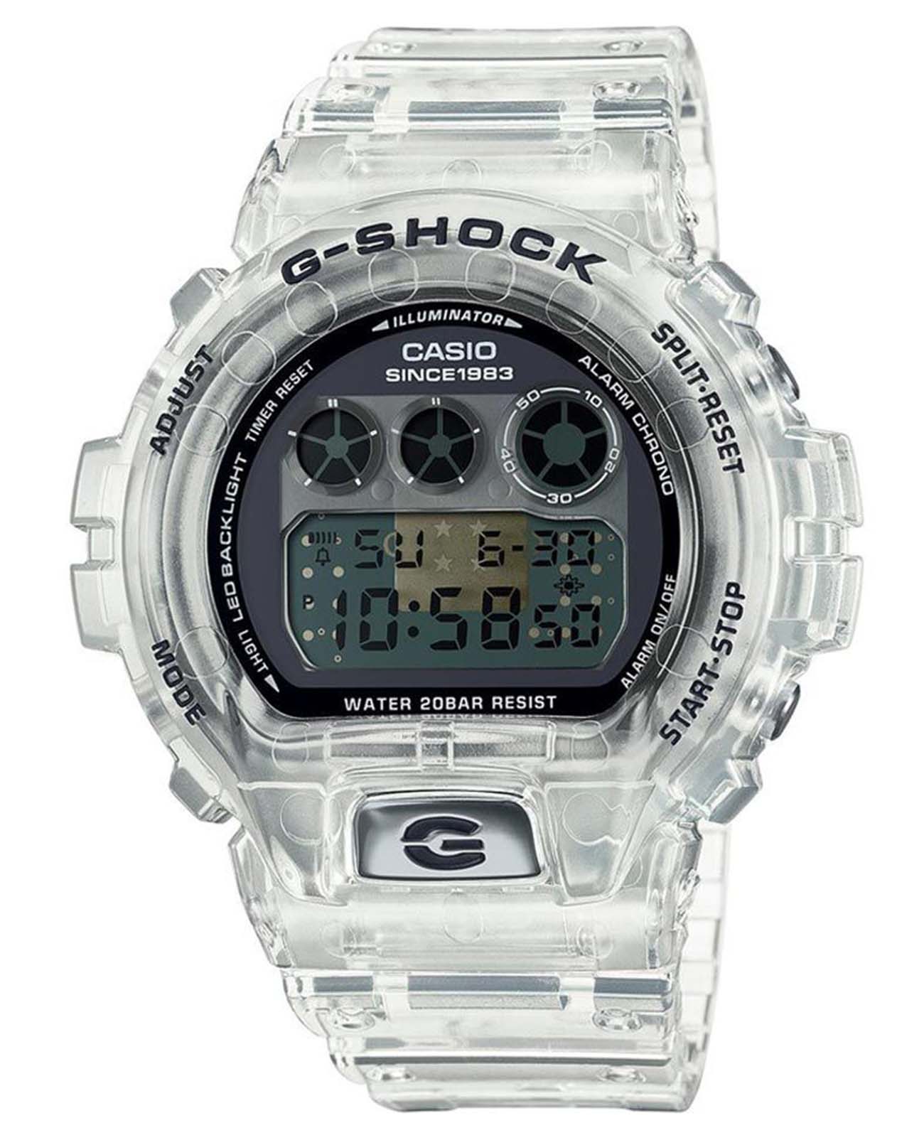 Casio Casio G-Shock DW-6940RX-7 лимитированной серии DW-6940RX-7 электронные мужские часы  циферблат, браслет каучук — вид спереди