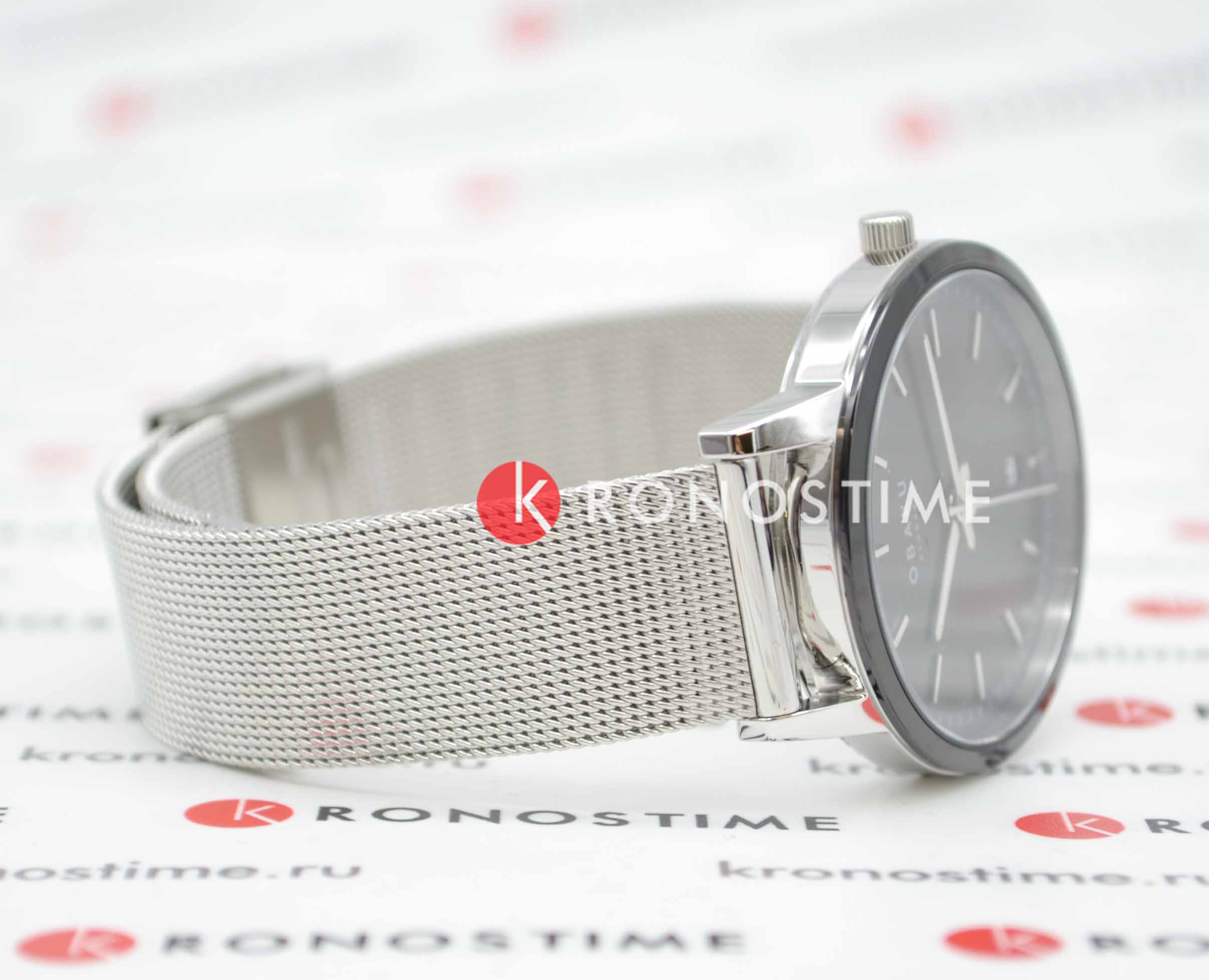 Obaku Obaku Salvie V270LDABMC кварцевые женские часы часы крупный план черный циферблата