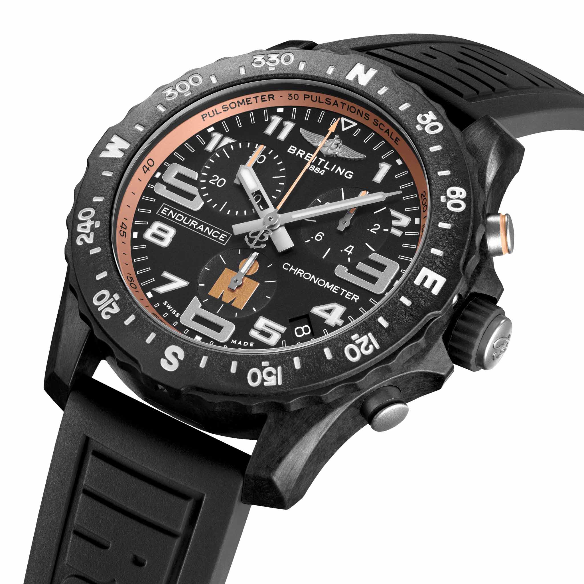 Breitling Breitling Endurance Pro IRONMAN® X823101B1B1S1 Finisher мужские часы черный циферблат на запястье