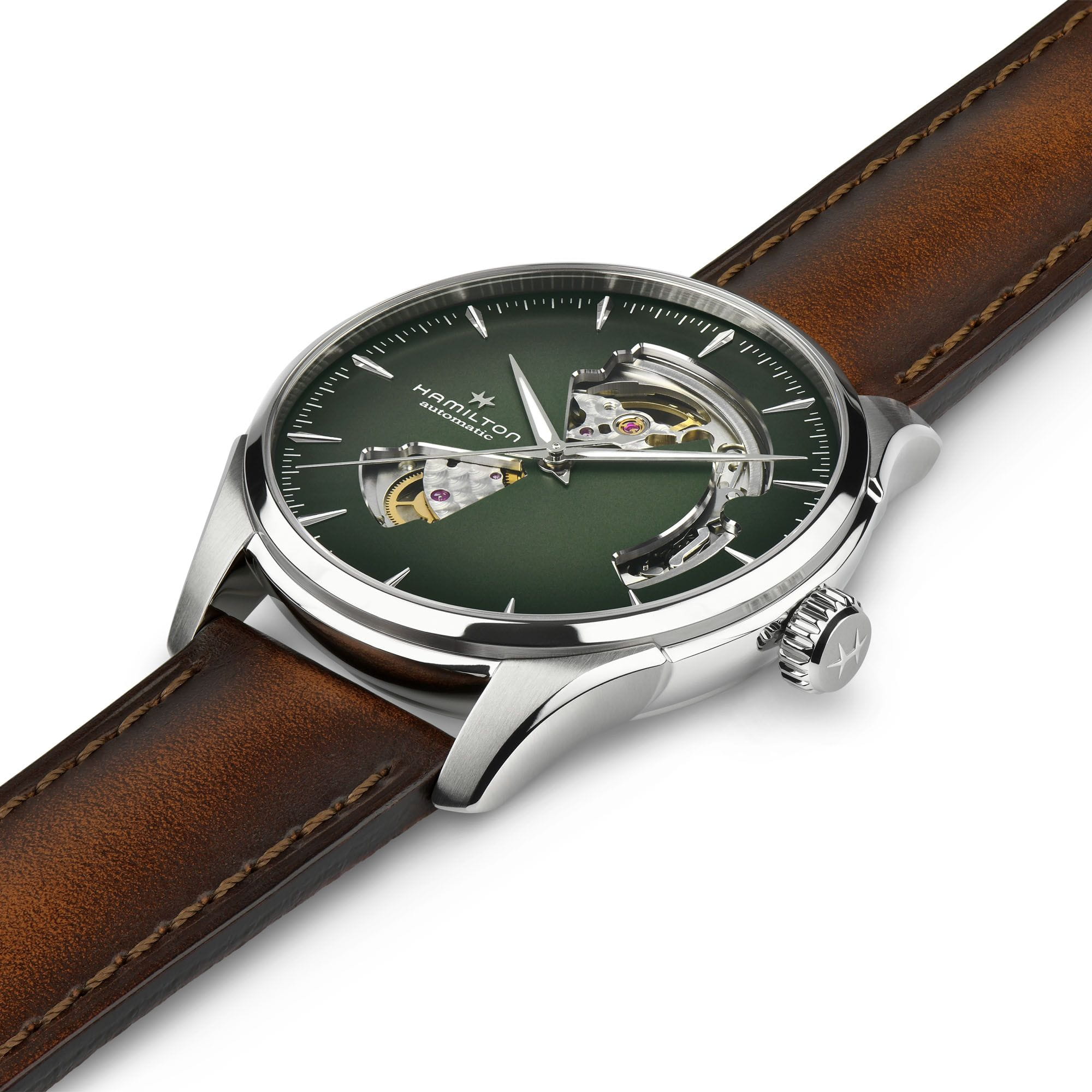 Hamilton H32675560 мужские часы застежка крупным планом