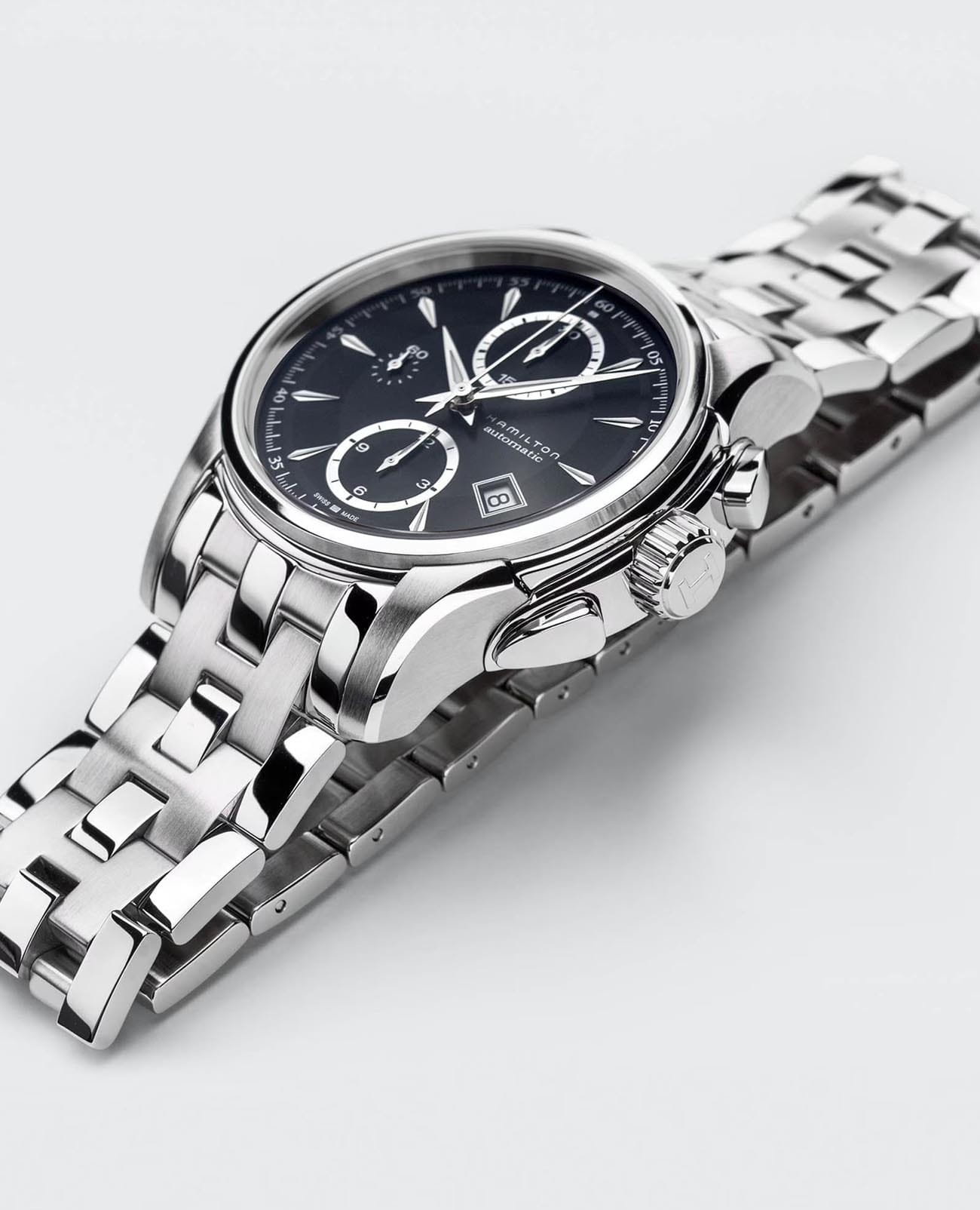 Hamilton Hamilton Jazzmaster Auto Chrono H32616133 , наручные мужские часы фото под углом