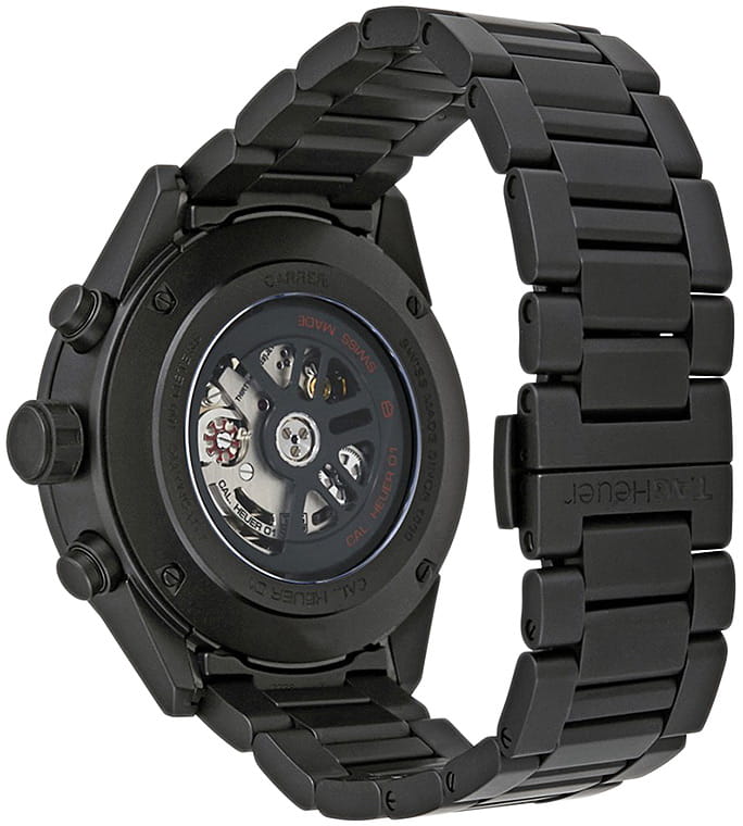 TAG Heuer TAG Heuer Carrera CAR2A91.BH0742 механические мужские часы часы крупный план черный циферблата