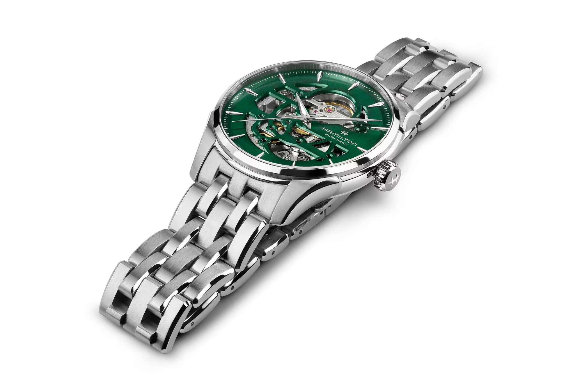 Hamilton Hamilton Jazzmaster Skeleton 40mm H42535160 , наручные мужские часы фото под углом