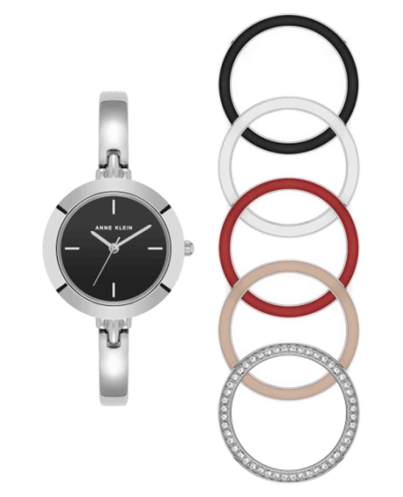 Anne Klein Anne Klein Metals 5111INST  5111INST кварцевые женские часы черный циферблат, браслет нержавеющая сталь — вид спереди