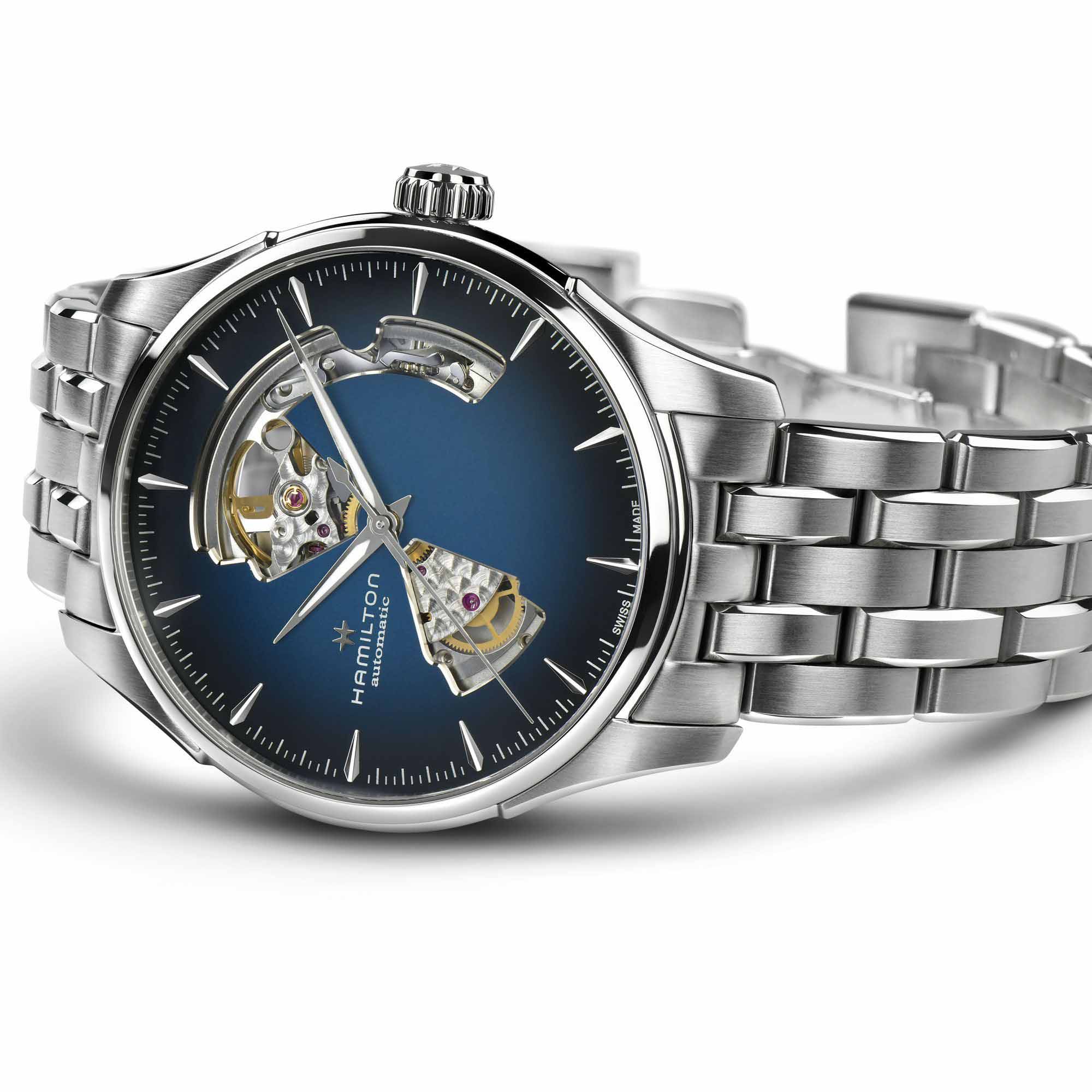 Hamilton Hamilton Jazzmaster Open Heart Auto H32675140 H32675140 оригинальные мужские часы в комплекте с коробкой