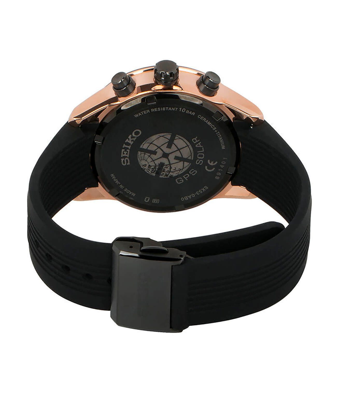 Seiko Seiko Astron GPS Solar SSH006J1, astron gps япония мужские часы на браслете силикон боковой вид